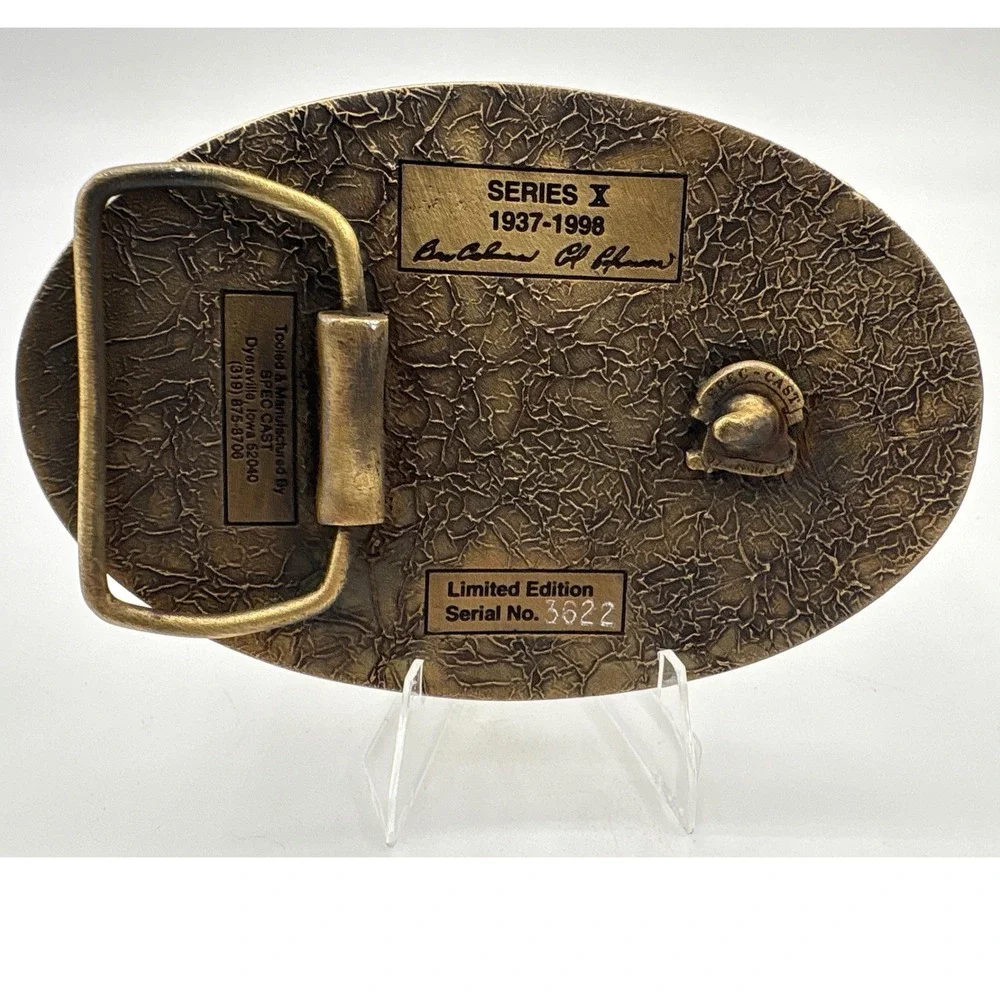 TISCO 62 Years Belt Buckle 1999‎ Vintage Tractor Series X Limited Edition #3022